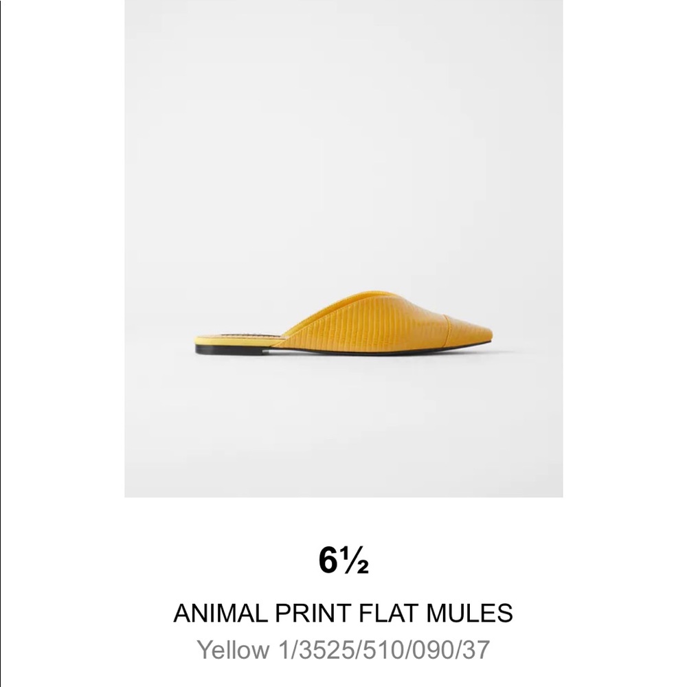Zara animal print slides